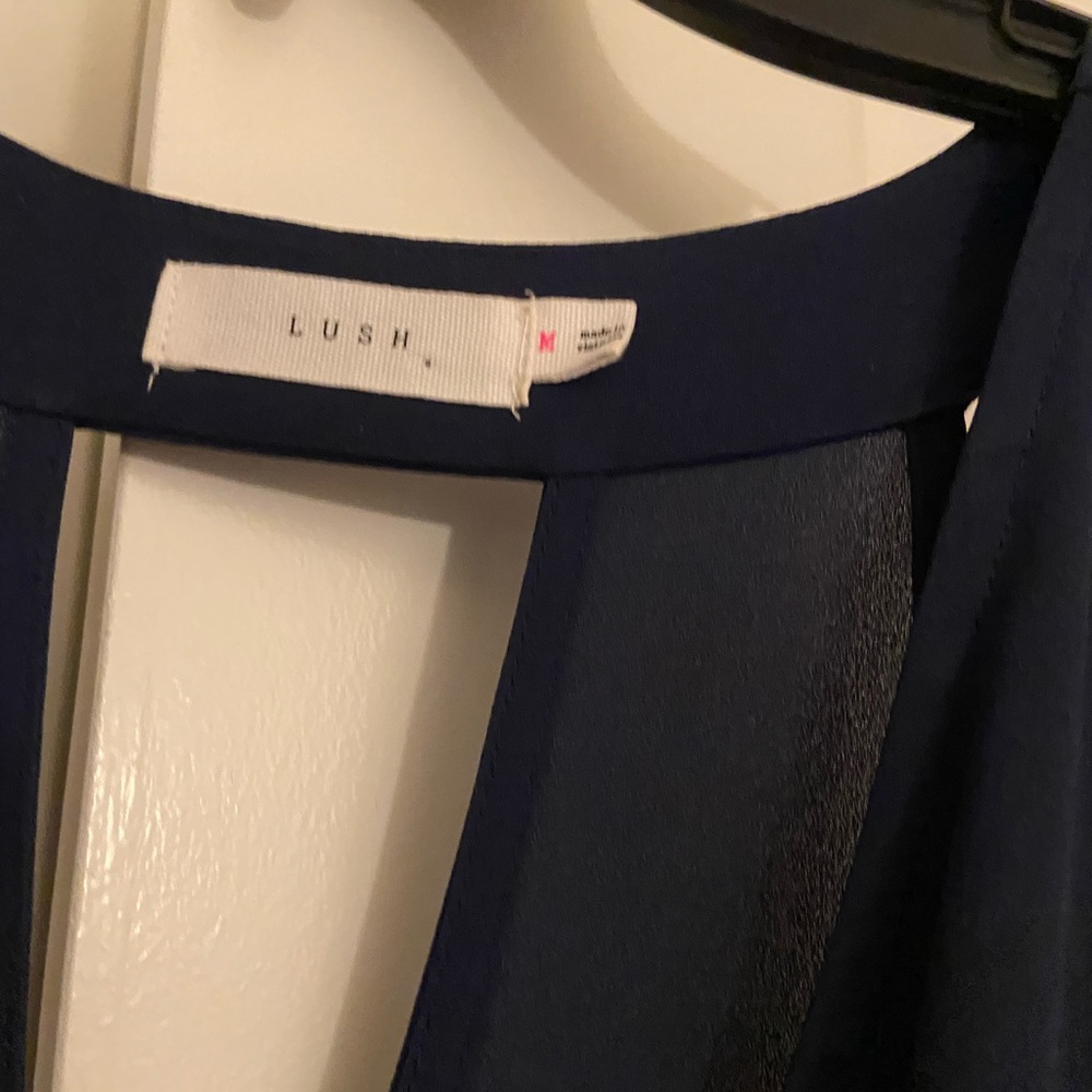 NWOT Lush Navy Kylie Skater Dress - Picture 8 of 9